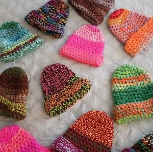 Handmade Colorful Crochet Hats
